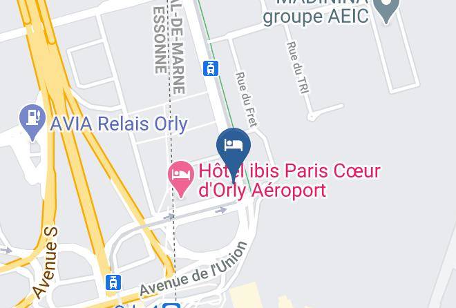 Val De Marne - Ibis Budget Paris Coeur D'orly Airport Maps
