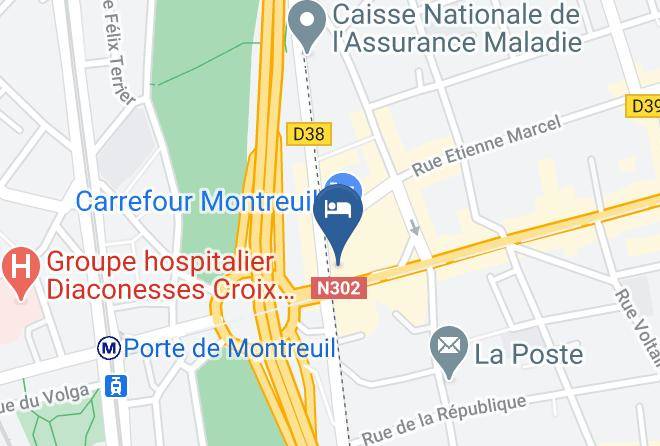 Seine St Denis - Ibis Budget Paris Porte De Montreuil Maps