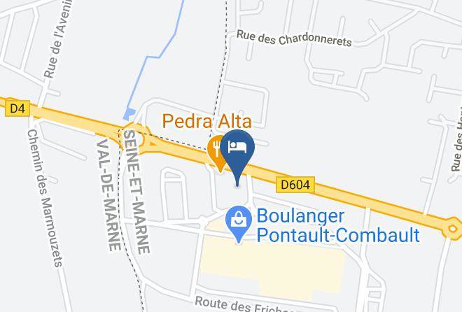 Seine Et Marne - Ibis Budget Pontault Combault Rn4 Marne La Vallee Maps