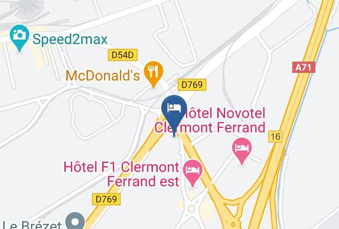 Puy De Dome - Ibis Budget Clermont Ferrand Le Brezet Airport Maps