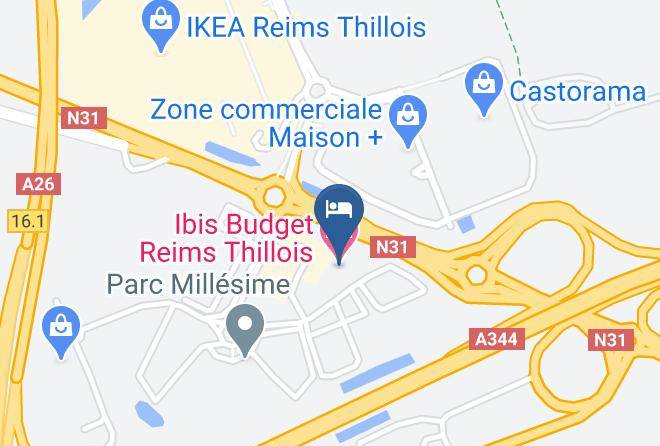 Marne - Ibis Budget Reims Thillois Maps