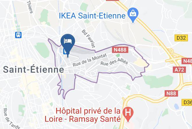 Loire - Ibis Budget Saint Etienne Centre Gare Chateaucreux Maps