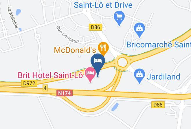 Manche - Ibis Budget Saint Lo Maps