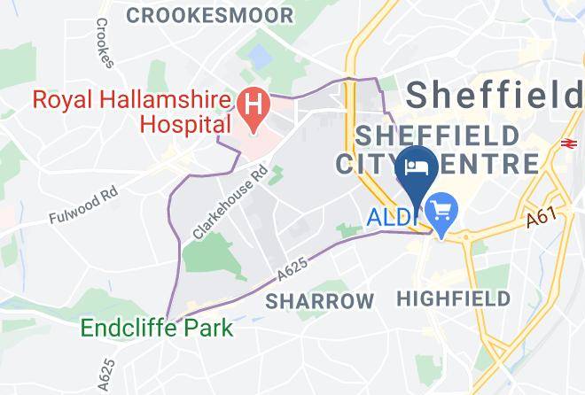 Ibis Budget Sheffield Centre St Marys Gate Map