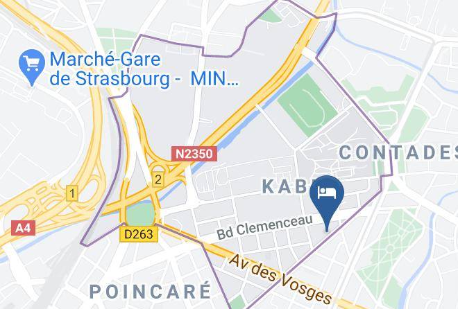 Bas Rhin - Ibis Budget Strasbourg Centre Republique Maps