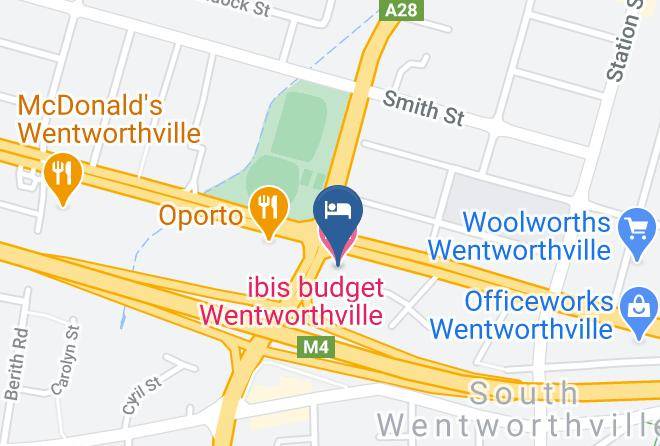 Cumberland - Ibis Budget Wentworthville Maps