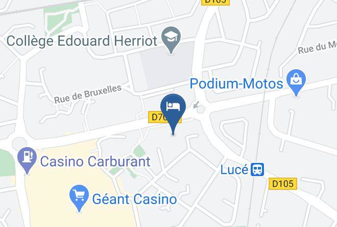 Eure Et Loir - Ibis Chartres Ouest Luce Maps