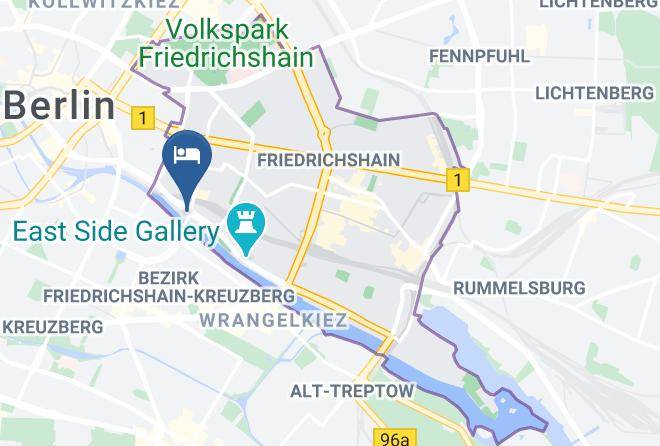 Stadt Berlin - Me And All Hotel Berlin East Side By Hyatt Maps