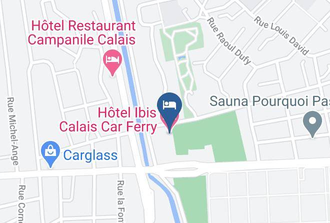 Pas De Calais - Hotel Ibis Calais Car Ferry Maps