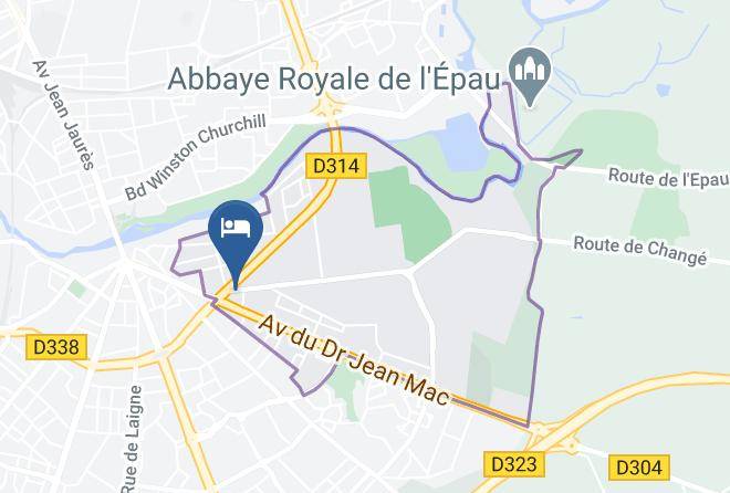 Sarthe - Ibis Le Mans Est Pontlieue Maps