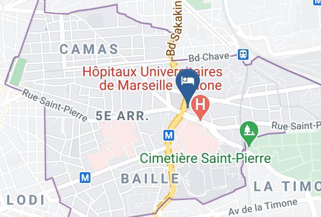 Bouches Du Rhone - Ibis Marseille Timone Maps