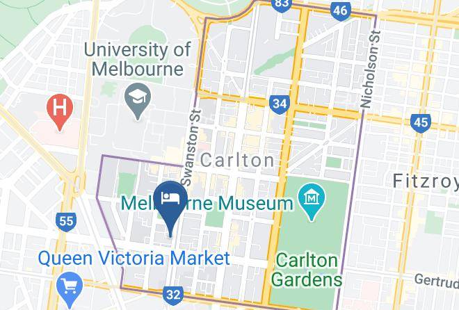 Melbourne - Tune Hotel Melbourne Maps