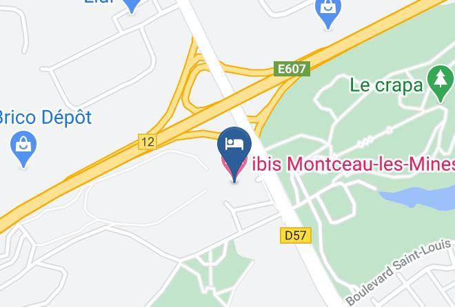 Saone Et Loire - Ibis Montceau Les Mines Maps