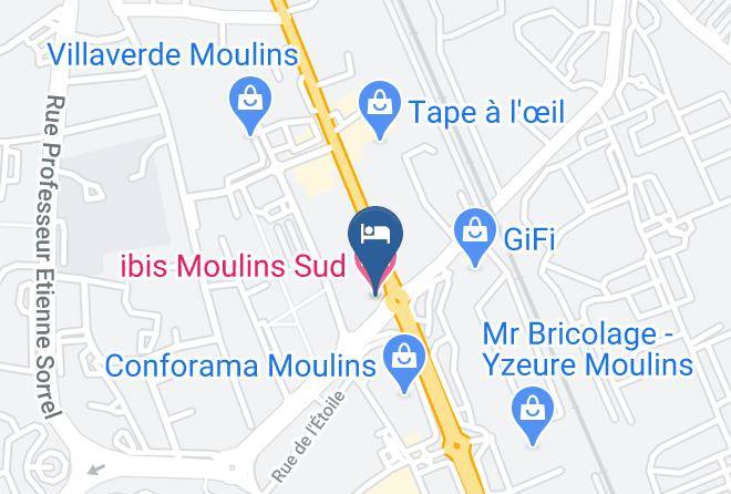 Allier - Ibis Moulins Sud Maps