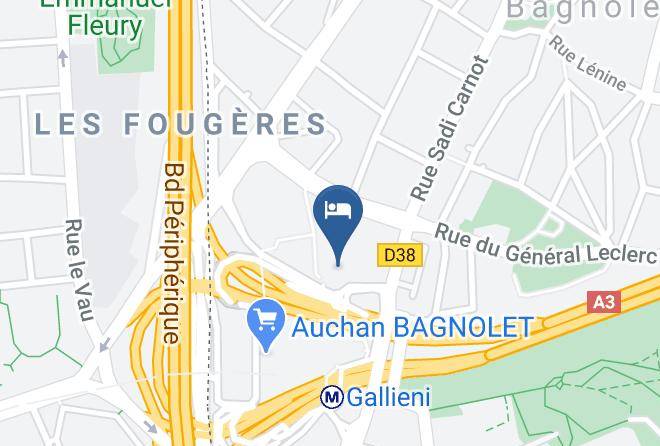 Seine St Denis - Ibis Paris Porte De Bagnolet Maps