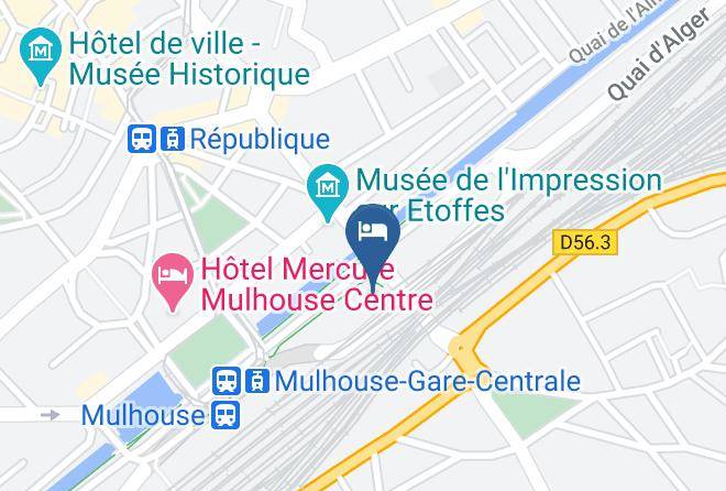 Haut Rhin - Ibis Style Mulhouse Centre Gare Maps