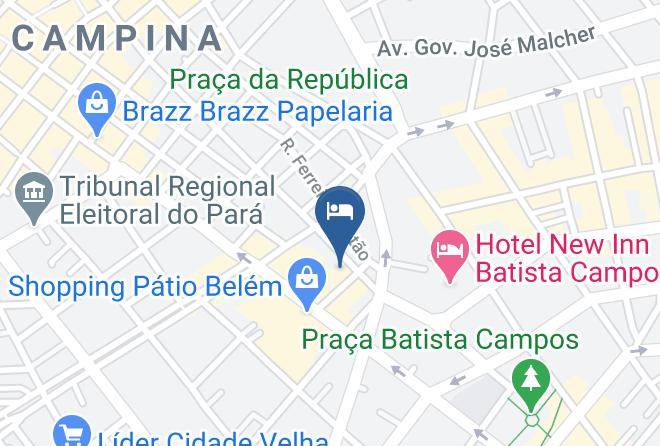 Belem - Hotel Ibis Styles Belem Batista Campos Maps