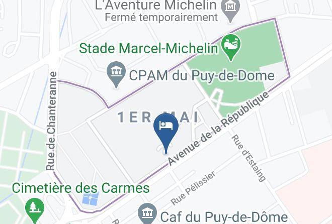 Ibis Styles Clermont Ferrand Republique Map