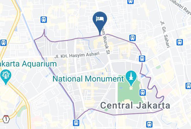 Central Jakarta - Ibis Styles Jakarta Gajah Mada Maps