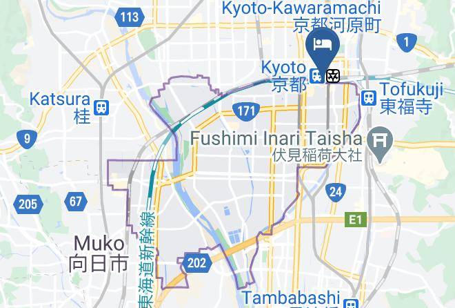 Kyoto City Minami Ward - Ibis Styles Kyoto Station Maps
