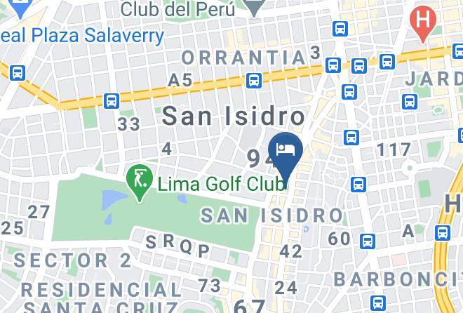 San Isidro - Ibis Styles Lima Conquistadores Maps
