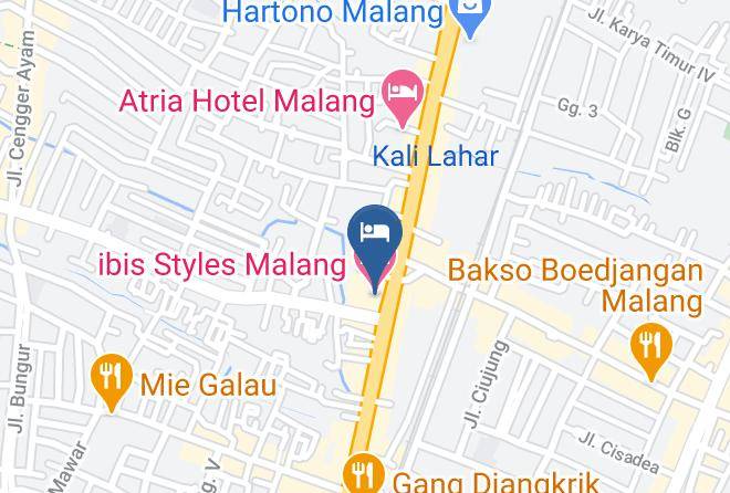 Kota Malang - Ibis Styles Malang Maps