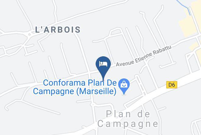 Bouches Du Rhone - Ibis Styles Marseille Plan De Campagne Maps