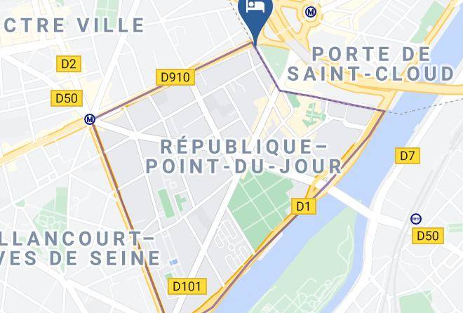 Hauts De Seine - Ibis Styles Paris 16 Boulogne Maps