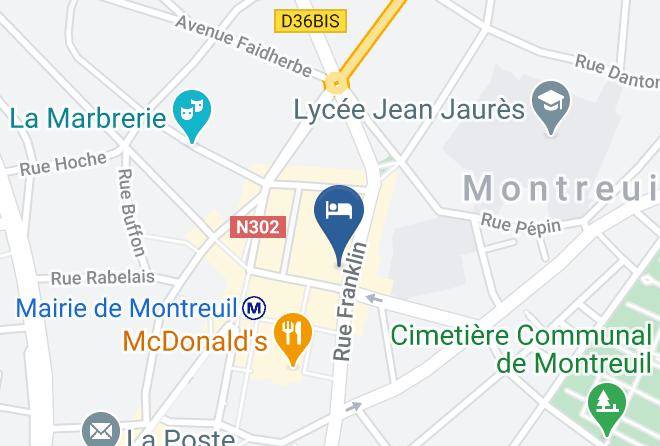 Seine St Denis - Ibis Styles Paris Mairie De Montreuil Maps