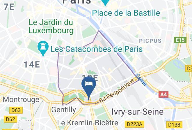 Paris - Ibis Styles Paris Meteor Avenue D'italie Maps