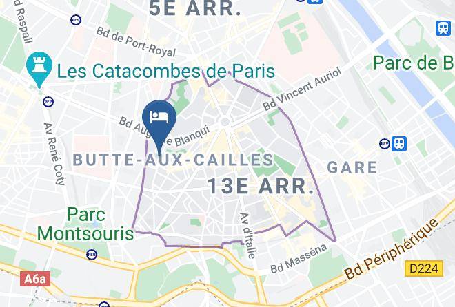 Paris - Ibis Styles Paris Place D'italie Butte Aux Cailles Maps