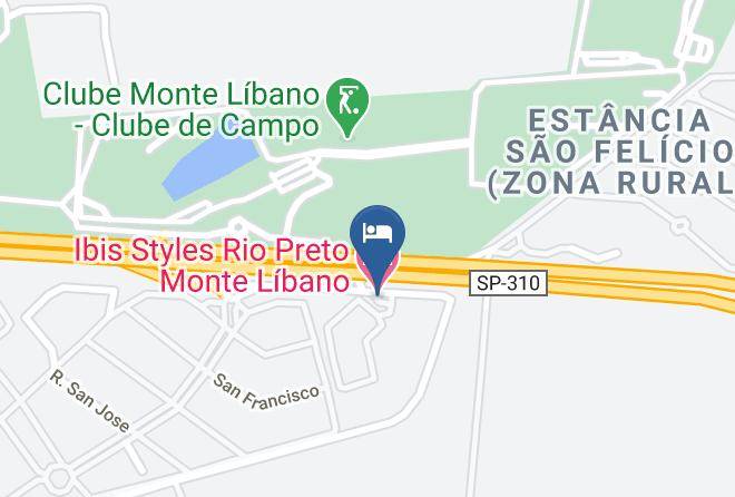 Sao Jose Do Rio Preto - Ibis Styles Rio Preto Monte Libano Maps