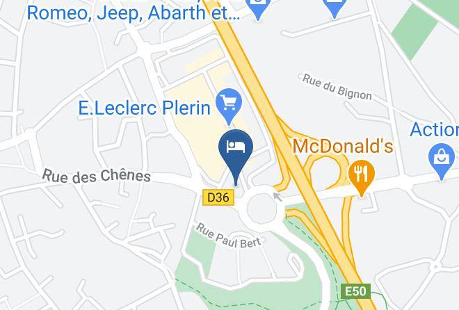 Cotes D Armor - Ibis Styles Saint Brieuc Plerin Maps