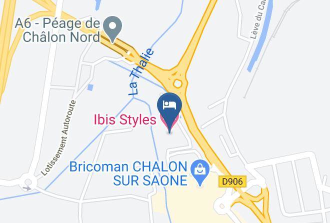 Saone Et Loire - Ibis Styles Chalon Sur Saone Maps