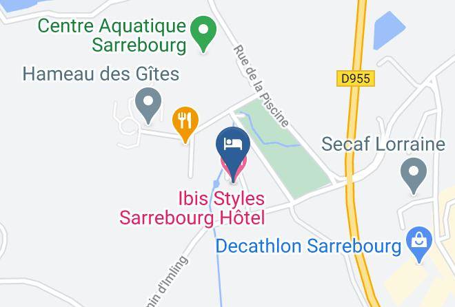 Moselle - Ibis Styles Sarrebourg Hotel Maps