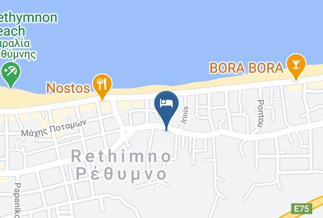 Rethimni - Ibiscos Garden Hotel Maps