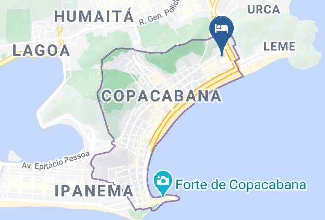 Rio De Janeiro Acabana - Ibiza Copacabana Hotel Maps