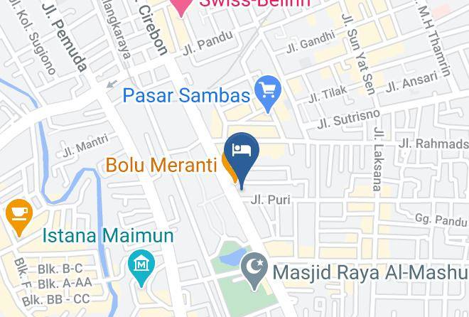Kota Medan - Ibunda Hotel Maps