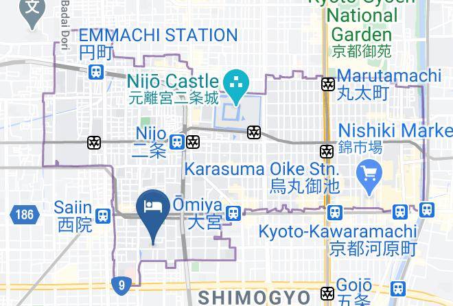 Kyoto City Nakagyo Ward - Ichiin Chika Maps