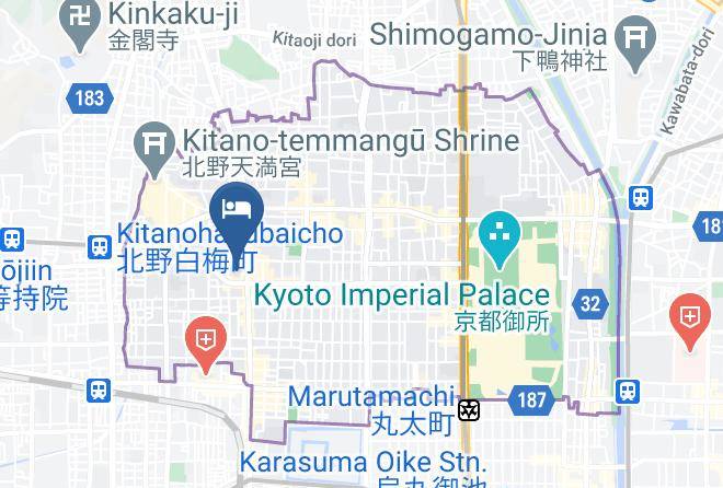 Kyoto City Kamigyo Ward - Ichijoan Maps