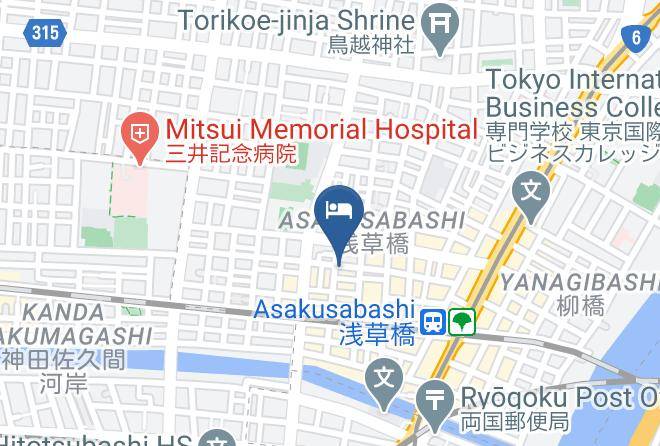 Taito Ward - Ici Hotel Asakusabashi By Relief Maps