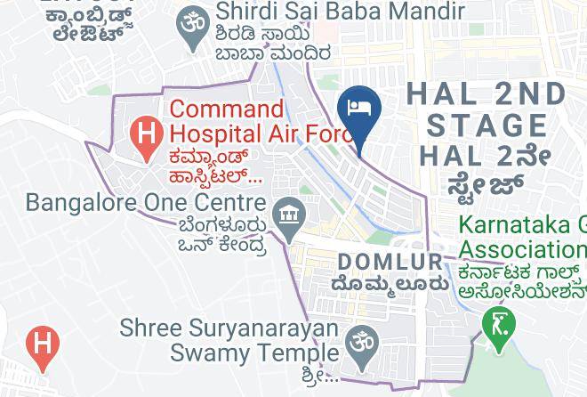 Icon Boutique Hotel Domlur Indiranagar Map