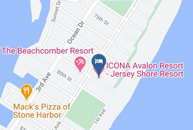 Icona Avalon Resort Jersey Shore Resort Map