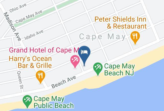 Icona Cape May New Jersey Beachfront Hotel Map