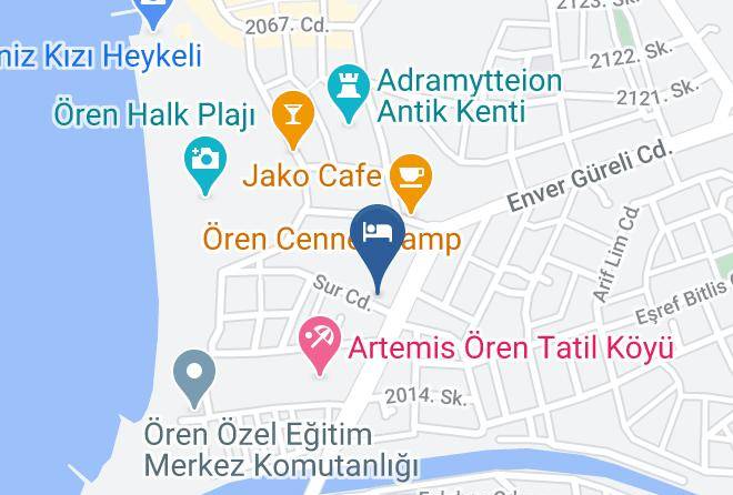 Burhaniye - Idahan Hotel Maps