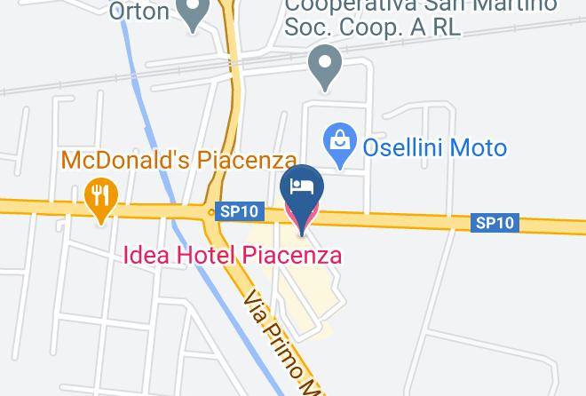 Idea Hotel Piacenza Map
