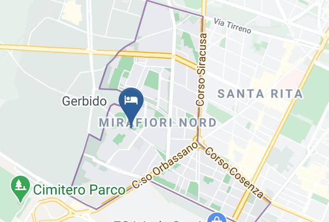 Turin - Idea Hotel Torino Mirafiori Maps