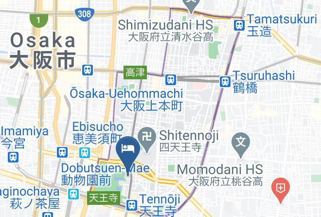 Osaka City Tennoji Ward - Ideal Tennoji Maps