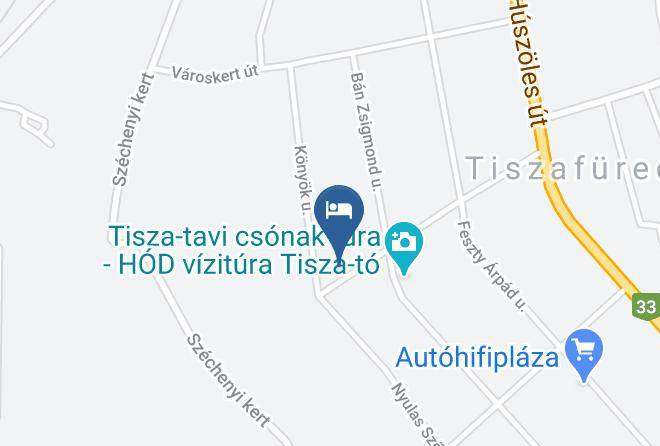 Tiszafured - Idill Udulohaz Maps