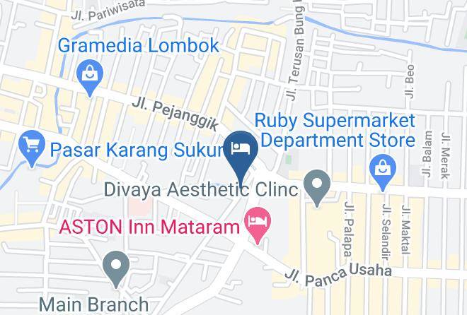 Kota Mataram - Idoop Hotel By Prasanthi Maps